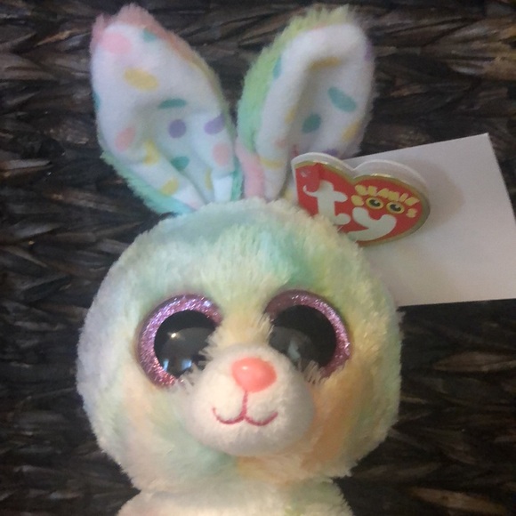 SALE ❤️ NWT 2017 Bubby" the Easter Bunny, retired Ty Beanie Boo plush toy - Picture 2 of 7